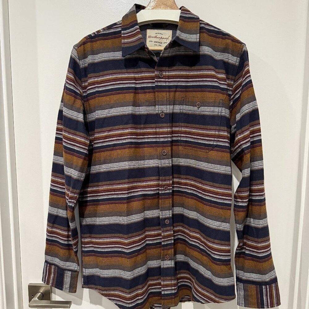 Original Weatherproof Vintage Striped Button Down Shirt
